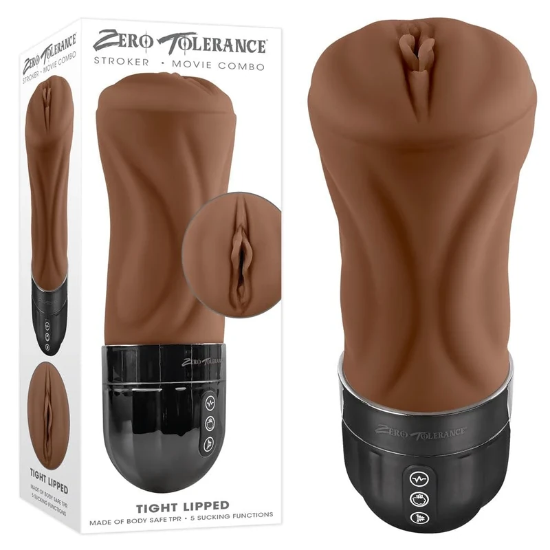 Zero Tolerance Tight Lipped Masturbator Brown 24.5 cm