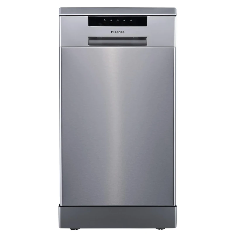 Hisense HS523E15XUK Slimline 10 Places Free Standing Dishwasher Stainless Steel with 30 Minutes Quick Wash [Energy Class E]