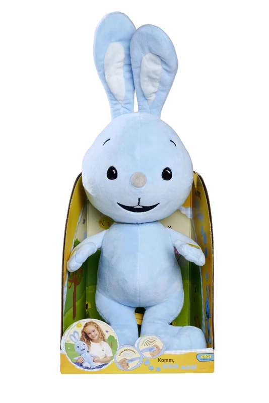 Simba 109461020 Kikaninchen Plush with Sound, 45 cm Plush Figure, with the Well-known Dibedibedab, Suitable from the First Months of Life