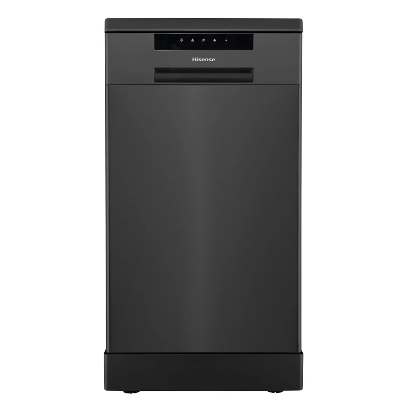 Hisense HS523E15BUK Slimline 10 Places Free Standing Dishwasher Black with 30 Minutes Quick Wash [Energy Class E]
