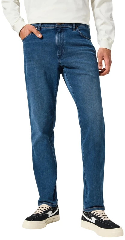 Wrangler Men's River Jeans, Misty Blue, 29 W/32 L