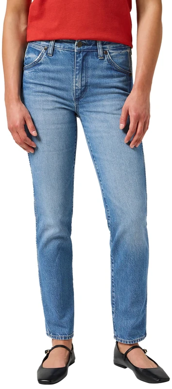 Wrangler Women's Wild West Jeans, Ocean Blue, 29W x 34L
