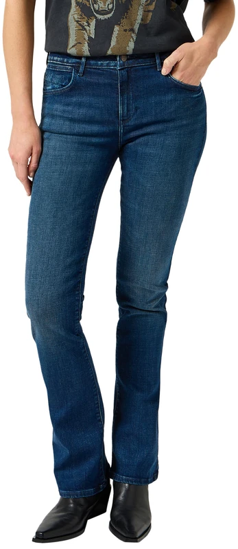 Wrangler Damen Jeans Bootcut, Bootcut Fit, Bootcut Leg