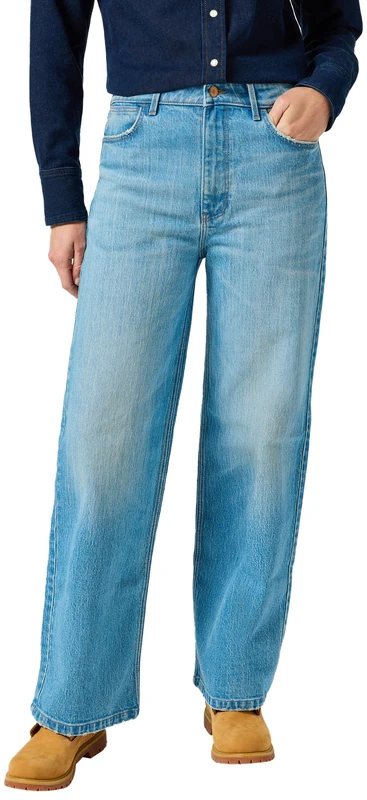 Wrangler Women's Loose Straight Jeans, Earth, 29W x 34L
