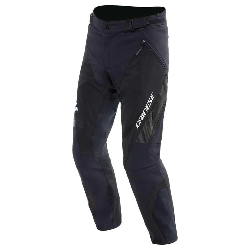 Dainese - Drake 2 Air Absoluteshell Pants, Motorbike Waterproof Trousers, Ventilated, with Removable Knee Protectors, Men, Black/Black, 52