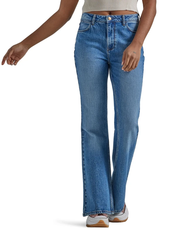 Wrangler Fierce Women's Flare Jeans, Meadow, 24W x 32L