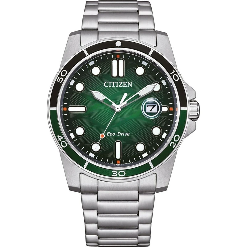 Citizen Herren Analog Eco-Drive Armbanuhr Sporty Marine