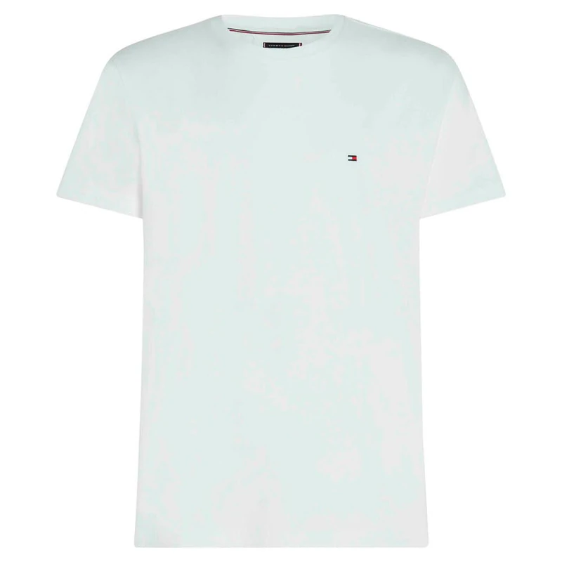 Tommy Hilfiger Men’s Short Sleeve Round Neck Essential Regular Fit T-Shirt, White (White), XS - Image 1
