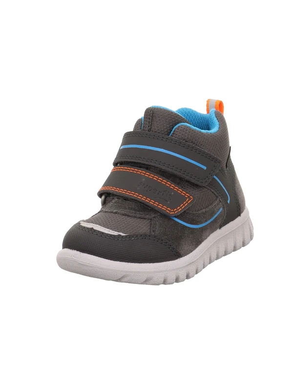 Superfit Boys SPORT7 MINI leicht gefütterte Gore-Tex Sneaker, GRAU/TÜRKIS 2010