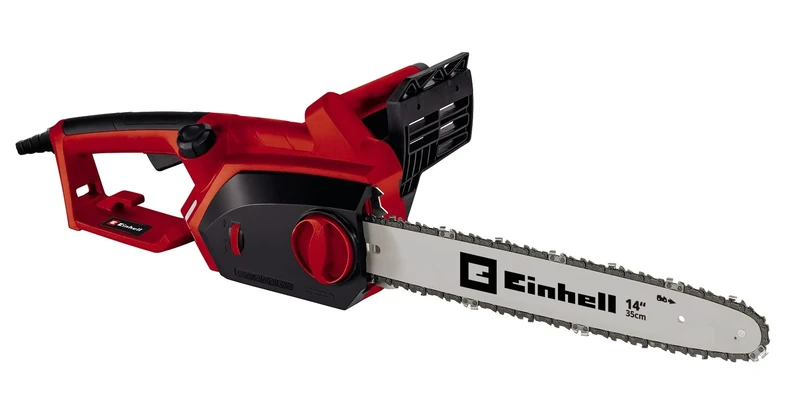 Einhell 1800W 35CM Electric Chainsaw, Metal Gearing, Saw Kickback Protection, Tool-Free Tensioning, Power Saw for Effortless Cutting of Wood, Trees and Branches 4501709