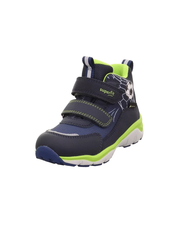 Superfit Boys SPORT5 Leicht gefütterte Gore-Tex Sneaker, Blau/HELLGRÜN 8000