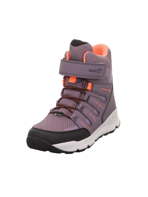 Superfit Girl's FREE RIDE warm gefütterte Gore-Tex Sneaker, LILA/ORANGE 8500