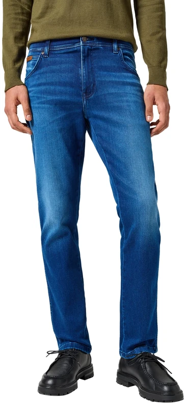 Wrangler Texas Men's Slim Jeans, Blue Jam, 31 W/34 L