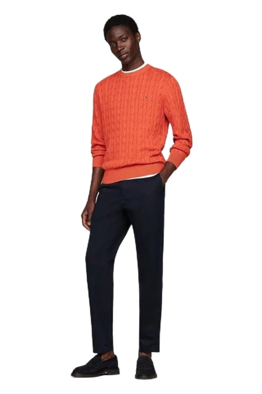 Tommy Hilfiger Men’s Tapered Fit Chinos, Blue (Desert Sky), 38W/30L