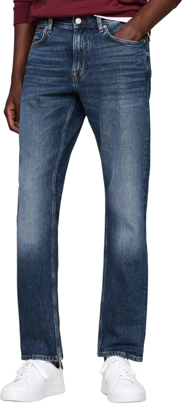Tommy Hilfiger Men’s Straight Leg Regular Fit Jeans, Blue (Gifford Indigo), 32W/34L
