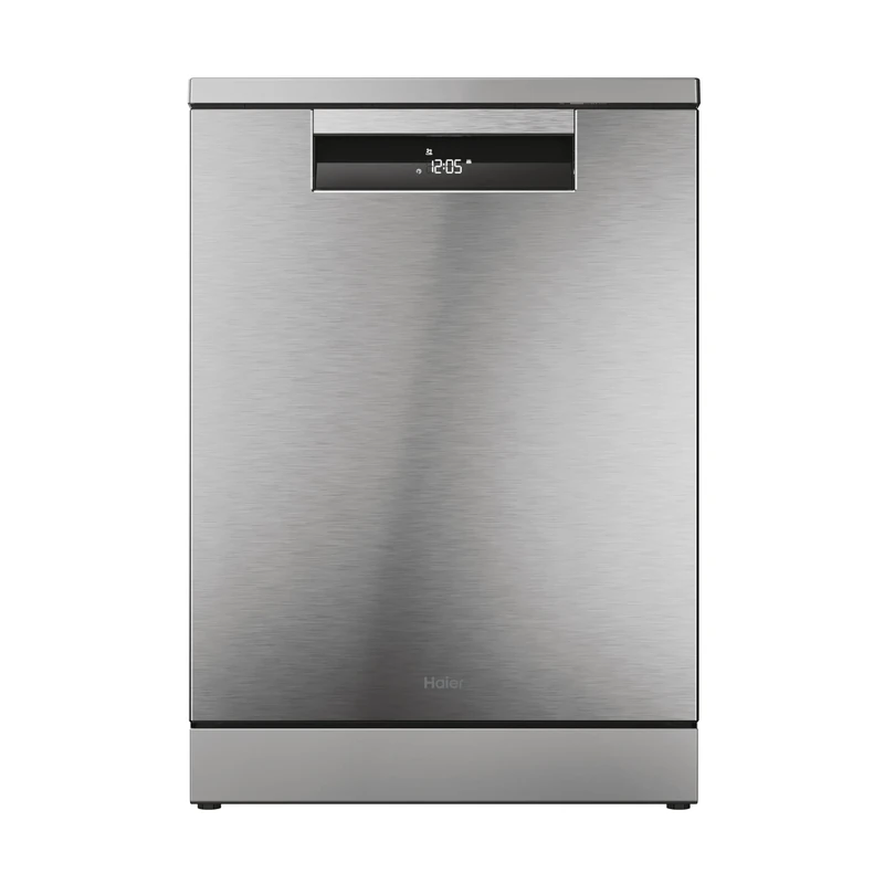 Haier I-Pro Shine Series 3 Freestanding Dishwasher, 15 Place Settings, Class C, Eco Inverter Motor, Maxi Tub, Smart AI Technology, Wi-Fi Connectivity, Stainless Steel, 60x60x83.5 cm - XF 5C4M1X-80