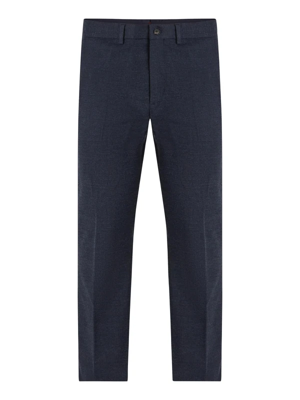 Tommy Hilfiger Men’s Denton Brushed Check Suit Trousers, Blue (Desert Sky), 32W/28L