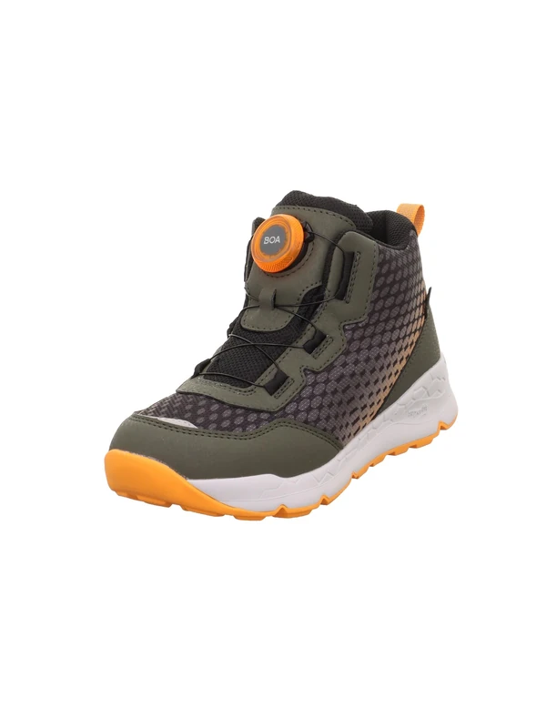 Superfit Boys Free Ride Leicht gefütterte Gore-Tex Sneaker, GRÜN/Orange 7000