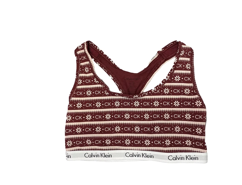 Calvin Klein Unlined Bralette Bralette Women's, Beige (Oatmeal Heather), M