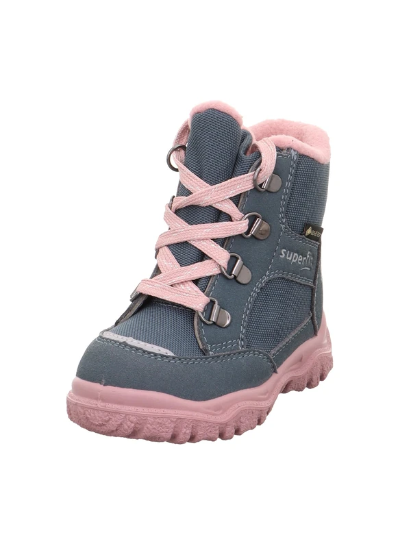 Superfit Girl's HUSKY1 warm gefütterte Gore-Tex Stiefel, BLAU/ROSA 8020