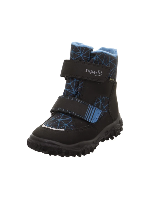 Superfit Boys HUSKY warm gefütterte Gore-Tex Stiefel, SCHWARZ/BLAU 0010