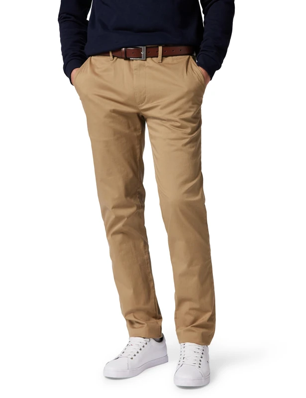 Tommy Hilfiger Men’s Denton Straight Leg Chinos, Beige (Safari Canvas), 32W/34L