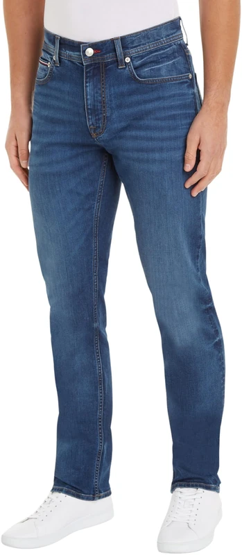 Tommy Hilfiger Men’s Denton Straight Fit Jeans, Blue (Toluca Indigo), 29W/34L