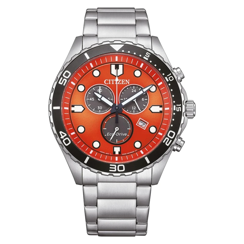 Citizen Men's Chronograph Eco-Drive Watch of Sporty Aqua