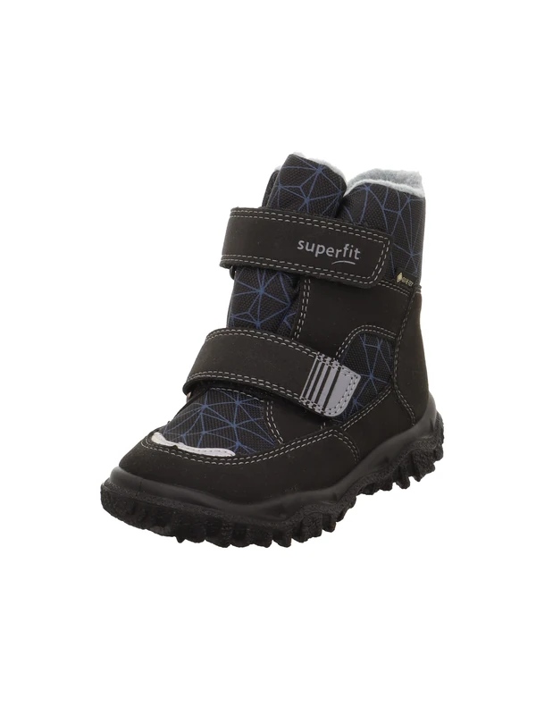 Superfit Boys HUSKY warm gefütterte Gore-Tex Stiefel, SCHWARZ/HELLGRAU 0000