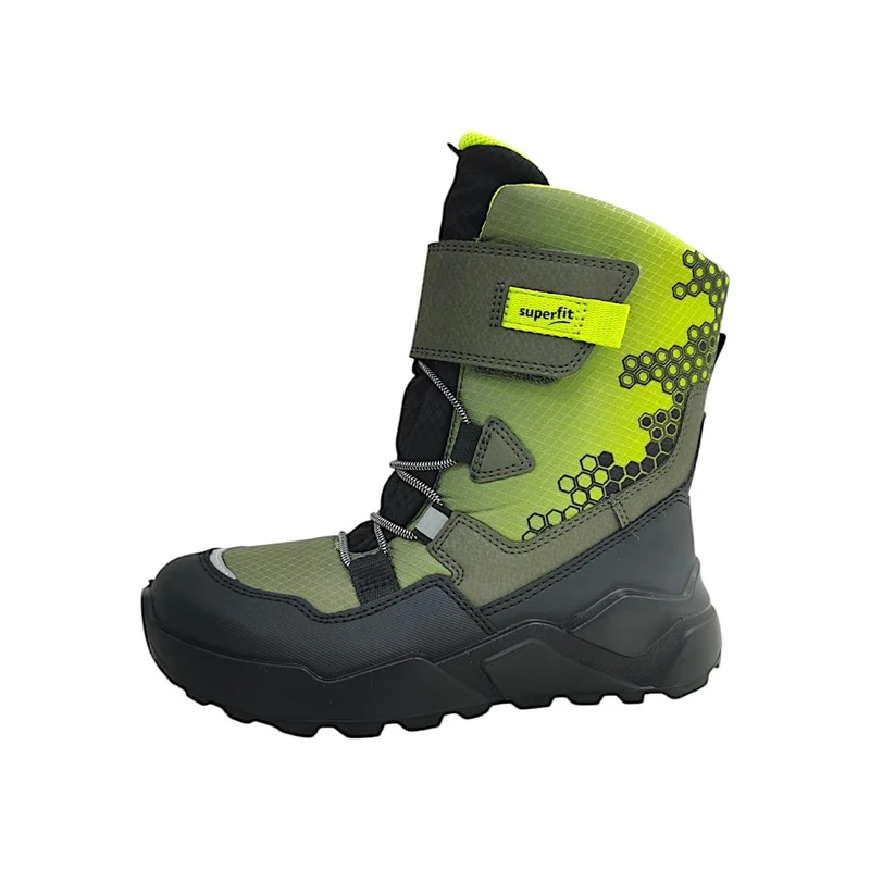Superfit Boys ROCKET warm gefütterte Gore-Tex Stiefel, GRÜN/SCHWARZ 7000