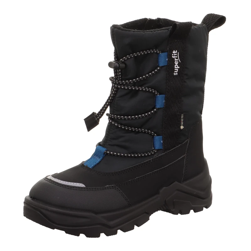 Superfit Boys SNOW MAX warm gefütterte Gore-Tex Stiefel, SCHWARZ/BLAU 0000
