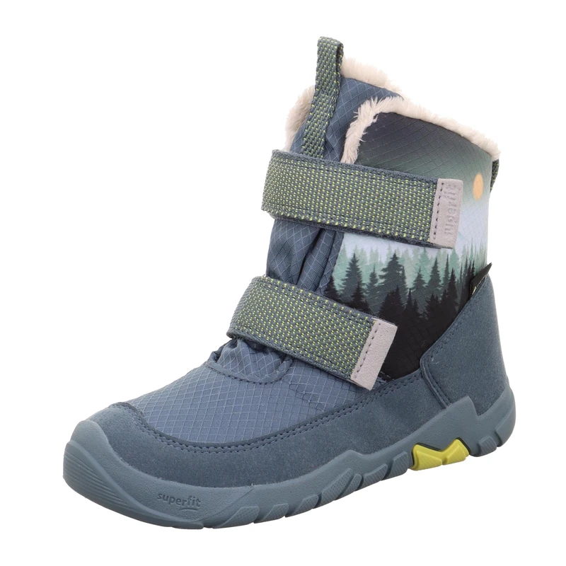 Superfit Boys TRACE warm gefütterte Gore-Tex Stiefel, BLAU/GELB 8000 - Image 1