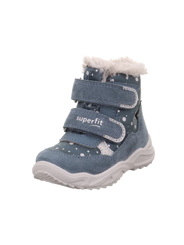 Superfit Girl's GLACIER warm gefütterte Gore-Tex Stiefel, BLAU/HELLGRAU 8030