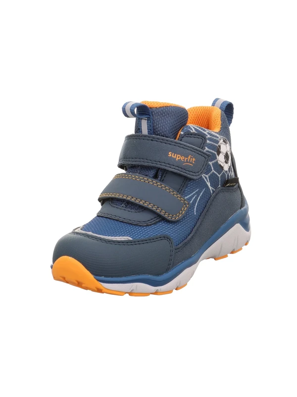 Superfit Baby Boys SPORT5 Leicht gefütterte Gore-Tex Sneaker, Blau/Orange 8010