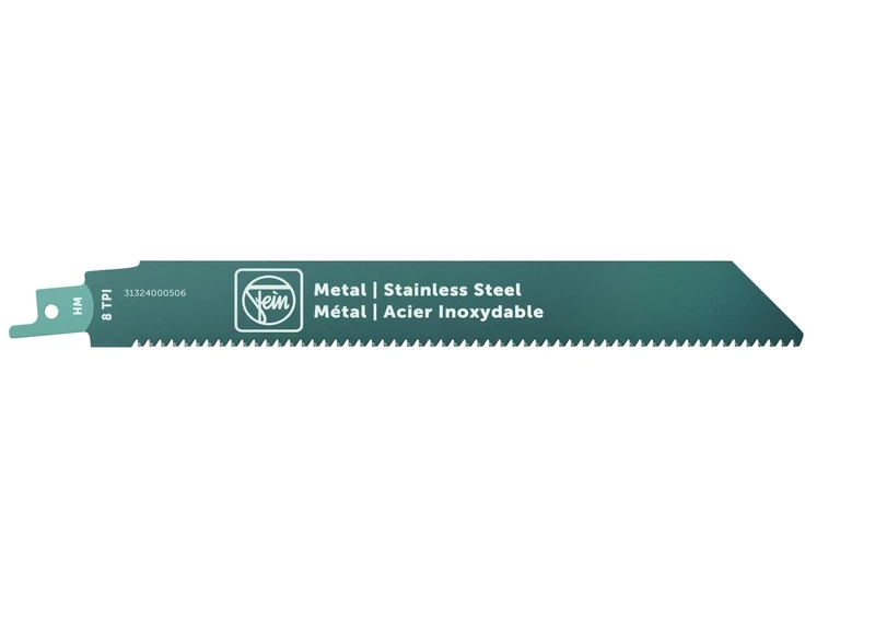 FEIN Metal and stainless steel recip saw blade for reciprocating saw ASAS18-21 K AS HM 205T8 MSS