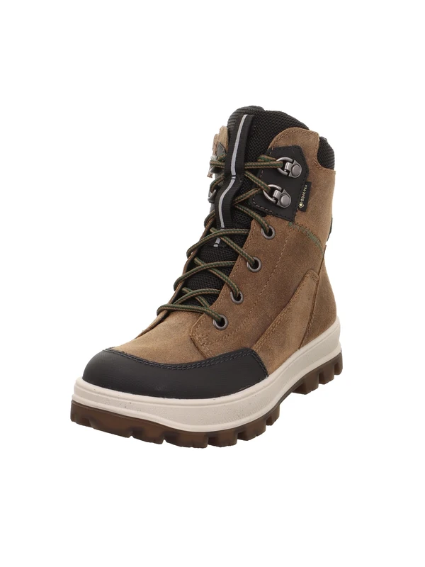 Superfit Boys TEDD warm gefütterte Gore-Tex Stiefel, BRAUN/GRÜN 3000