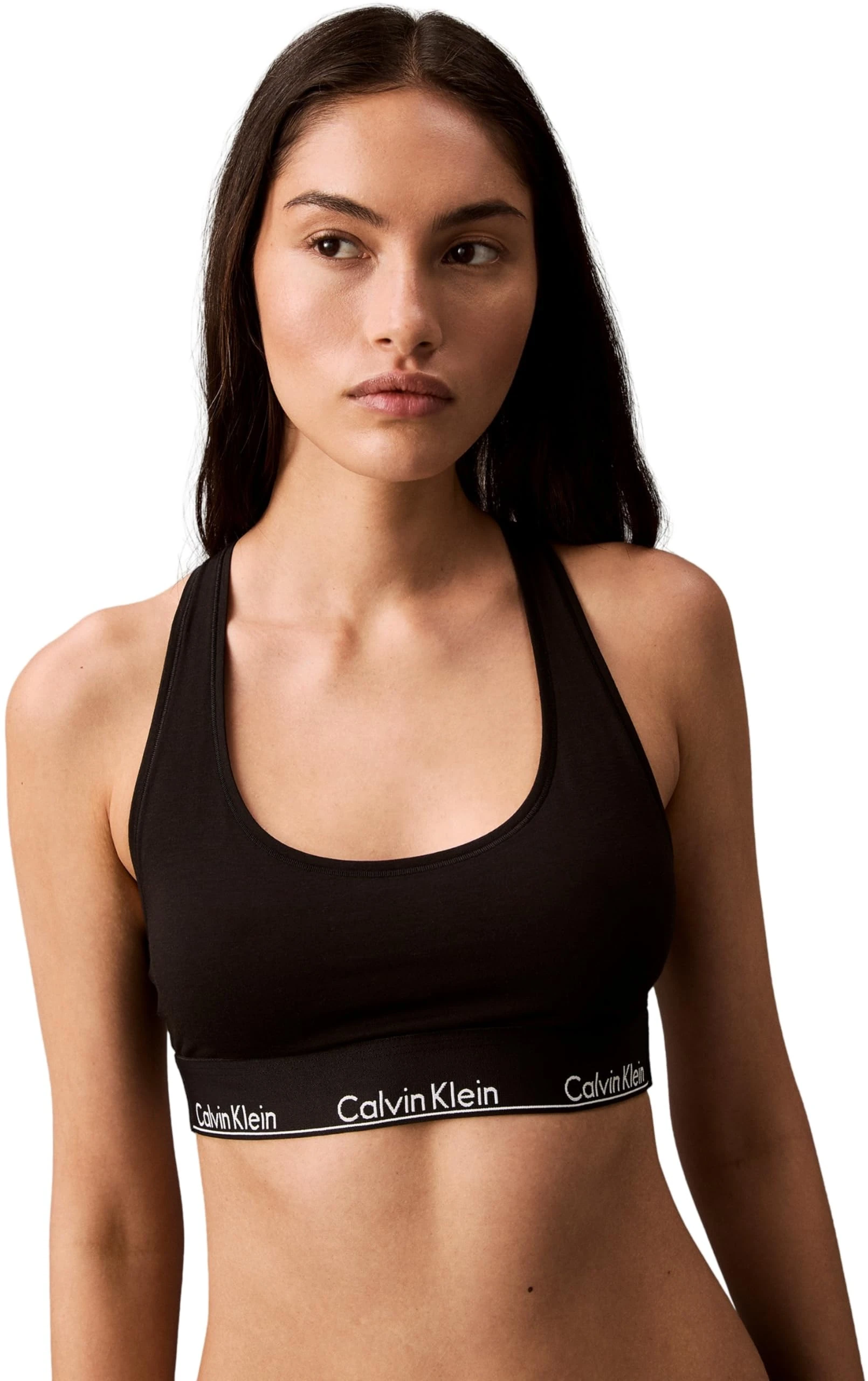 Calvin Klein Women’s Unlined Sport Bralette, Black (Black W. DTM Wb), M