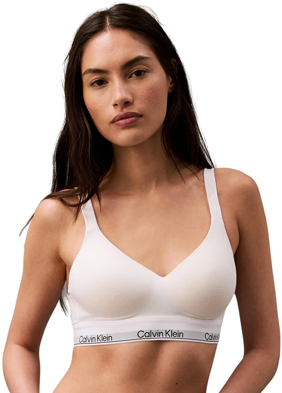 Calvin Klein Women’s Lift Stretch Bralette, White (White), L