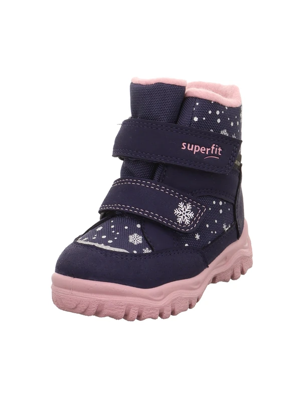 Superfit Girl's HUSKY1 warm gefütterte Gore-Tex Stiefel, BLAU/ROSA 8020