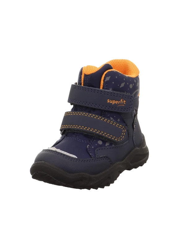 Superfit Baby Boys GLACIER warm gefütterte Gore-Tex Stiefel, BLAU/ORANGE 8020