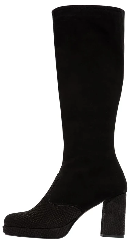 Fly London Women's EIPE183FLY Knee High Boot, Black, 7 UK