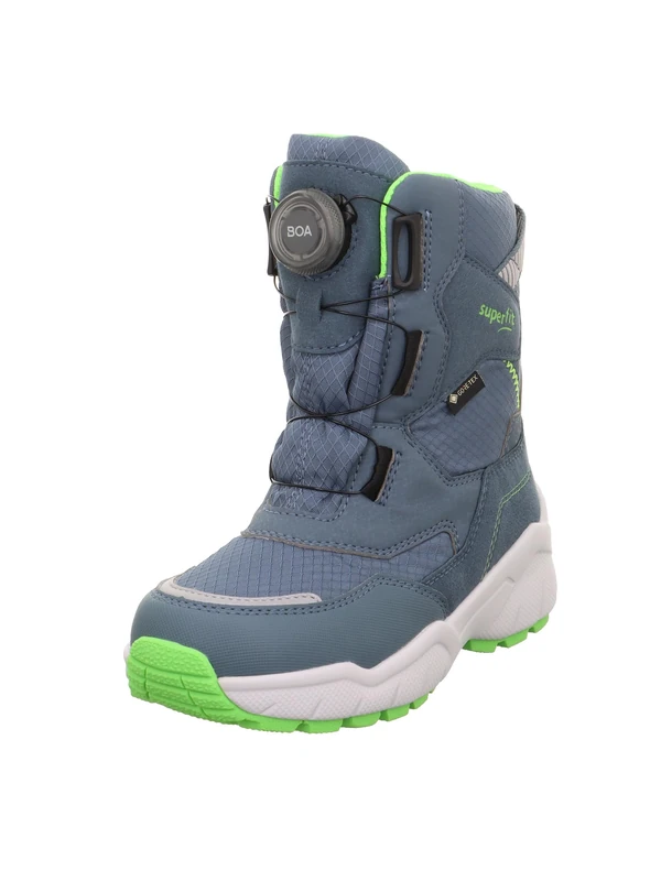 Superfit Boy's Culusuk 2.0 Warm Gefütterte Gore-tex Snow Boot, Blau Hellgrün 8010, 9.5 UK Child Wide