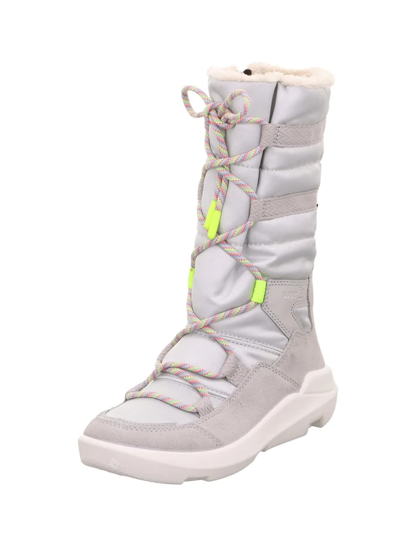Superfit Girl's TWILIGHT warm gefütterte Gore-Tex Stiefel, HELLGRAU/GELB 2500