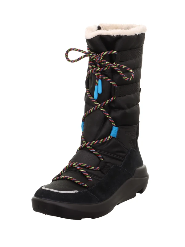Superfit Girl's TWILIGHT warm gefütterte Gore-Tex Stiefel, SCHWARZ/TÜRKIS 0000