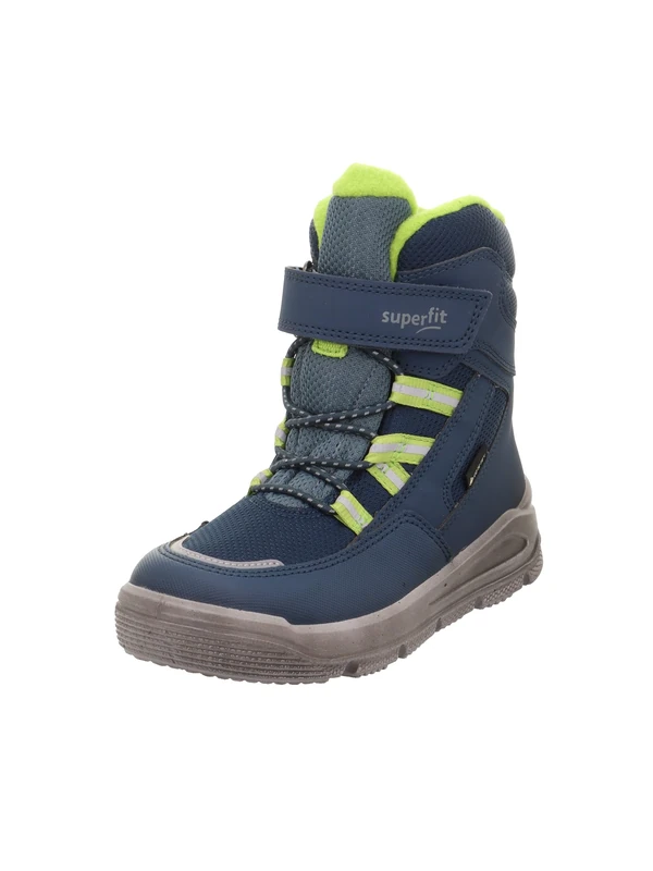 Superfit Boys MARS warm gefütterte Gore-Tex Stiefel, BLAU/HELLGRÜN 8010