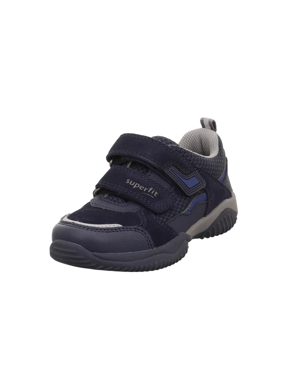 Superfit Boys Storm Sneaker, Blau/GRAU 8000