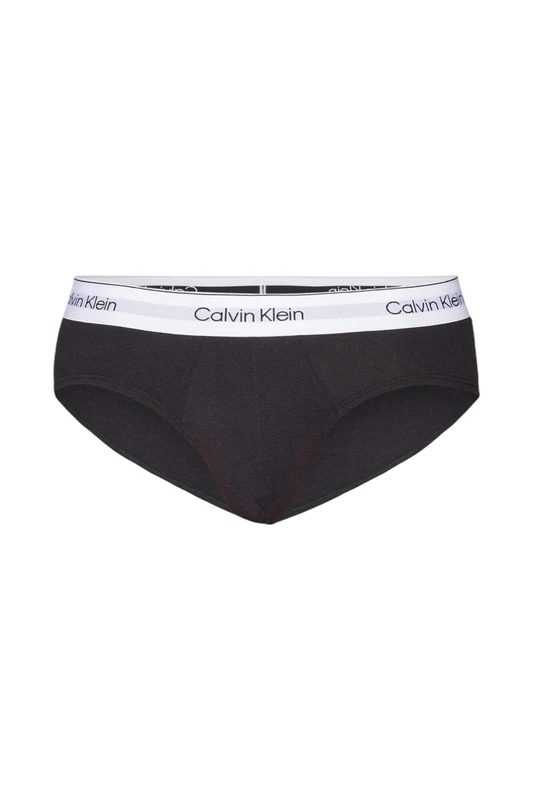 Calvin Klein, Men's, Hip Brief 3Pk 000NB3962A, Black (Black, Black, Black), L - Image 1