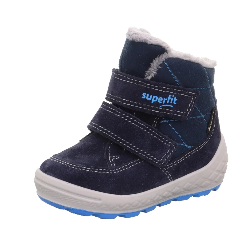 Superfit Baby Boys GROOVY warm gefütterte Gore-Tex Stiefel, BLAU/TÜRKIS 8000
