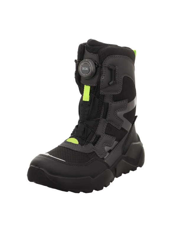 Superfit Boys ROCKET warm gefütterte Gore-Tex Stiefel, SCHWARZ/GRÜN 0020