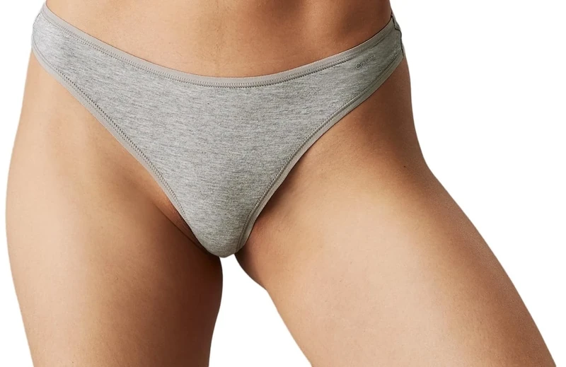 Calvin Klein Women's 5 Pack Thongs Underwear, Multicolor (Blk/Vintge Pink/Subdd/White/Gry Htr), L